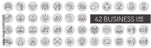 business loyalty icons vector sign