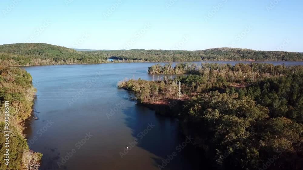 Badin Lake NC, Badin Lake North Carolina Aerial in 4k Badin Lake NC, Badin Lake North Carolina Aerial in 4k