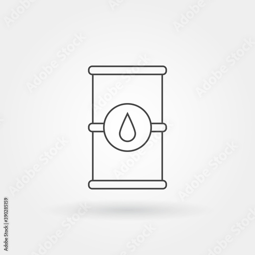 barrel single isolated icon with modern line or outline style