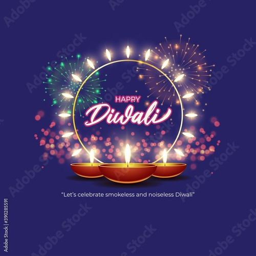 Diwali Festive Season Sale banner, up to 50% cashback. Limited offer Dipawali, Indian festival, diya lamp, oil lamp, get an assured gift, vector illustration offer banner, advertisement