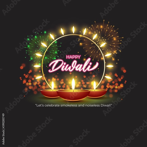 Diwali Festive Season Sale banner, up to 50% cashback. Limited offer Dipawali, Indian festival, diya lamp, oil lamp, get an assured gift, vector illustration offer banner, advertisement