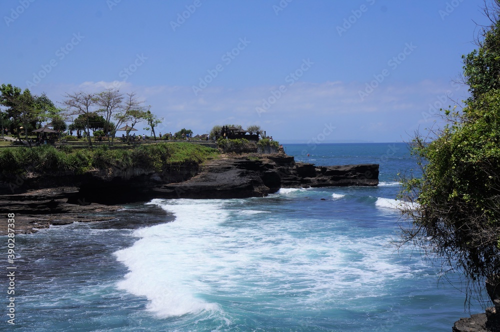 cliff on beach