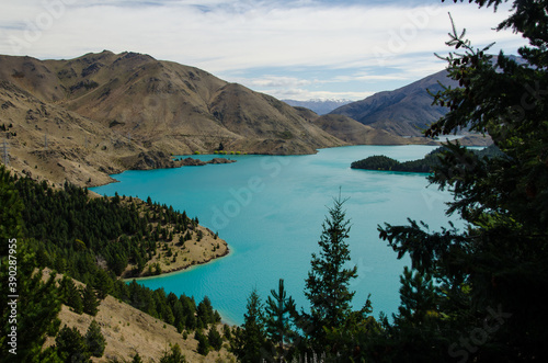 Benmore Peninsula Track in New Zealand photo