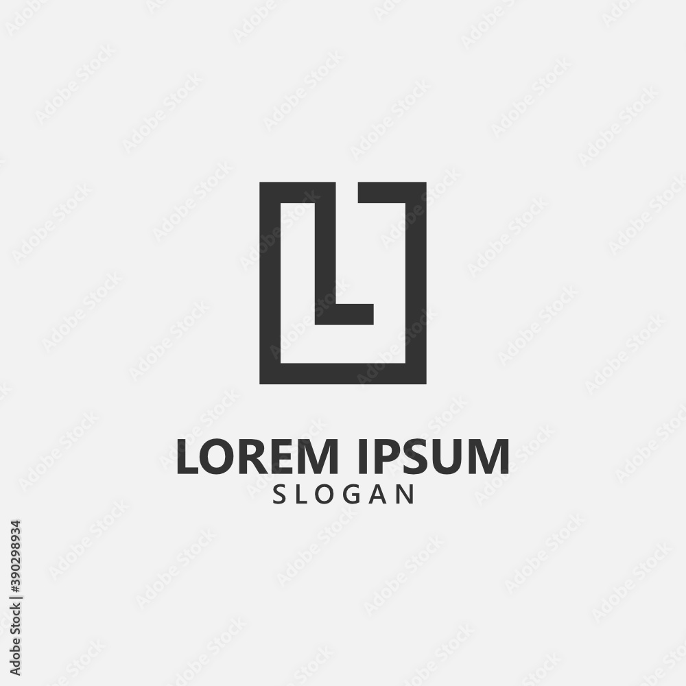 Letter L LL Logo Monogram Initial Vector Template Letter L LL Logo Monogram Initial Vector Template