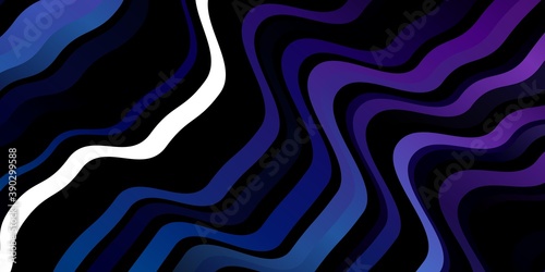 Dark Pink, Blue vector template with curves.