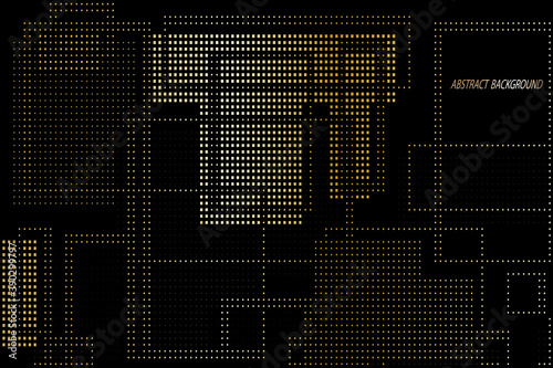 abstract halftone background. dotted gold pattern lines