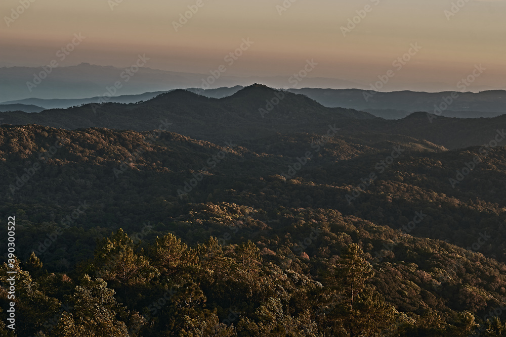 Fototapeta premium Sky and mountains on Viewpoint