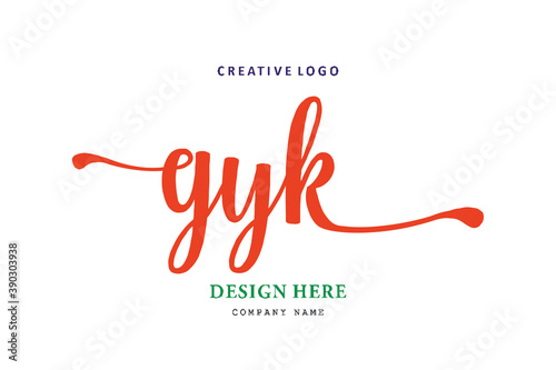 GYK lettering logo is simple, easy to understand and authoritative photo