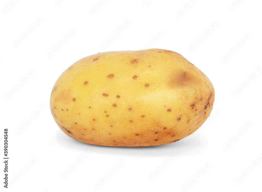 Potato vegetable isolated on white background.Clipping path