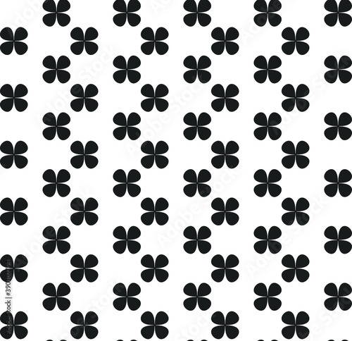 Seamless vector black and white pattern. Geometric background for fabric, textile, wrapping etc.