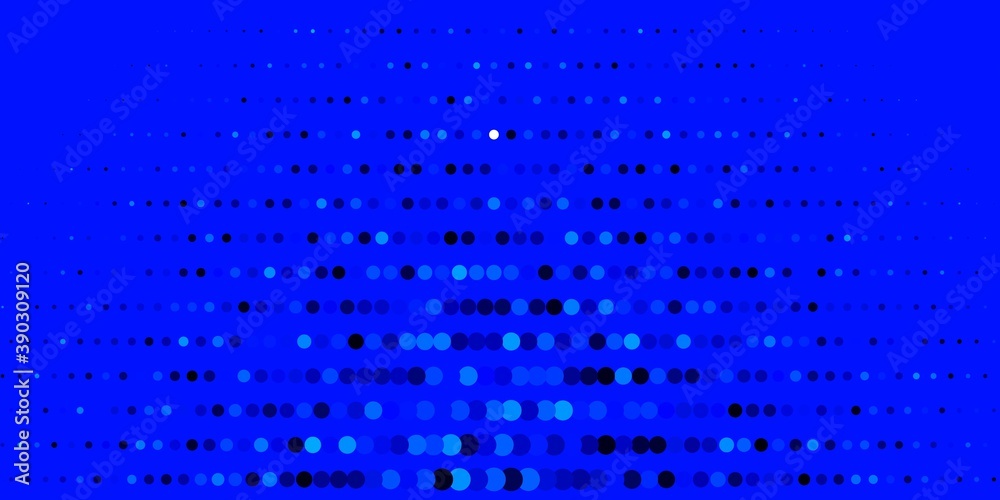 Dark BLUE vector background with spots.