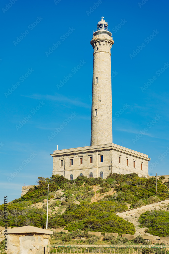 Cape Palos lighthouse in Spain