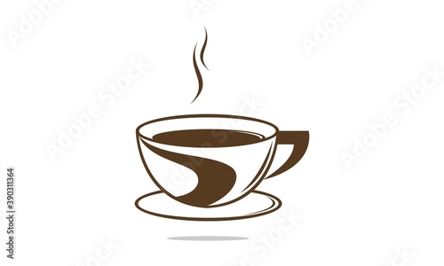 Coffee or tea cup illustration vector design