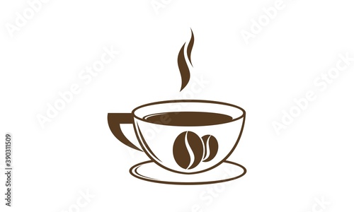 Cup of coffee illustration vector design