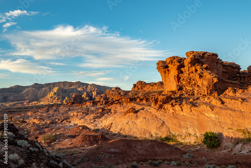 Little Finland is an Aztec Sandstone formation of twisted rocks in Gold Butte National Monument, Nevada
