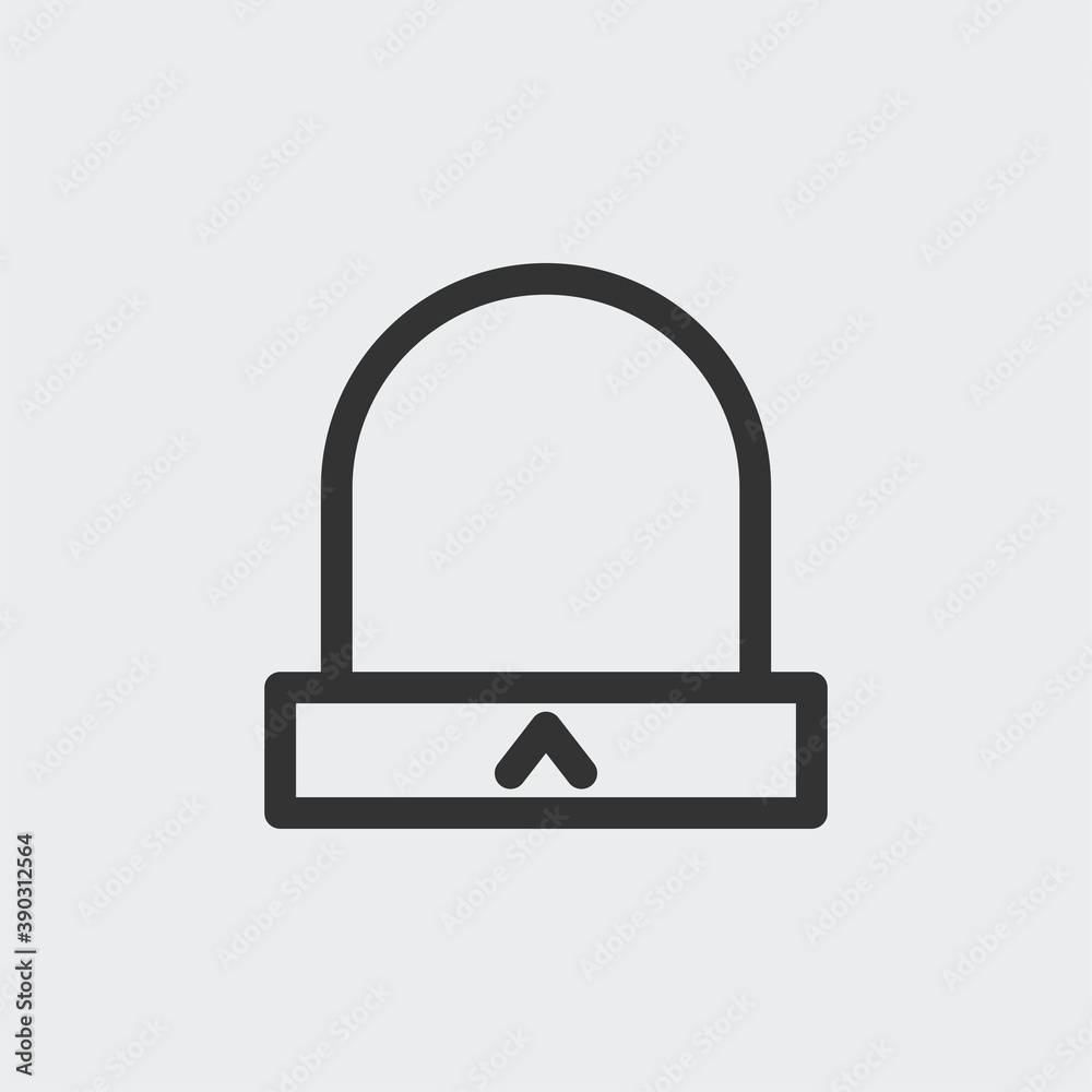 Winter hat icon isolated on background. Hat symbol modern, simple, vector, icon for website design, mobile app, ui. Vector Illustration