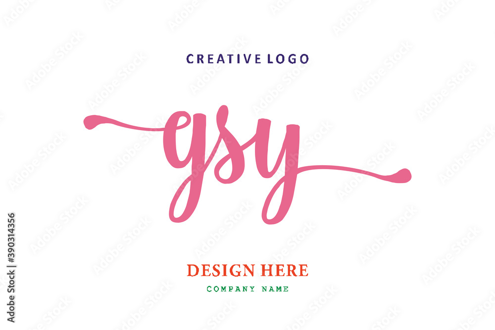 GSY lettering logo is simple, easy to understand and authoritative GSY lettering logo is simple, easy to understand and authoritative