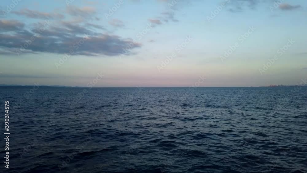 別府湾の夕暮れの光景 別府湾の夕暮れの光景
