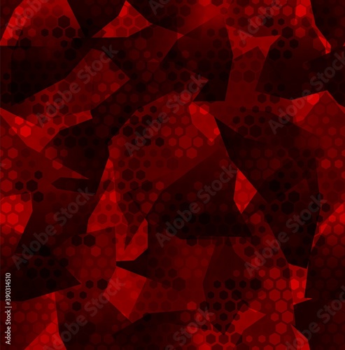 Texture of military futuristic camouflage seamless pattern vector illustration