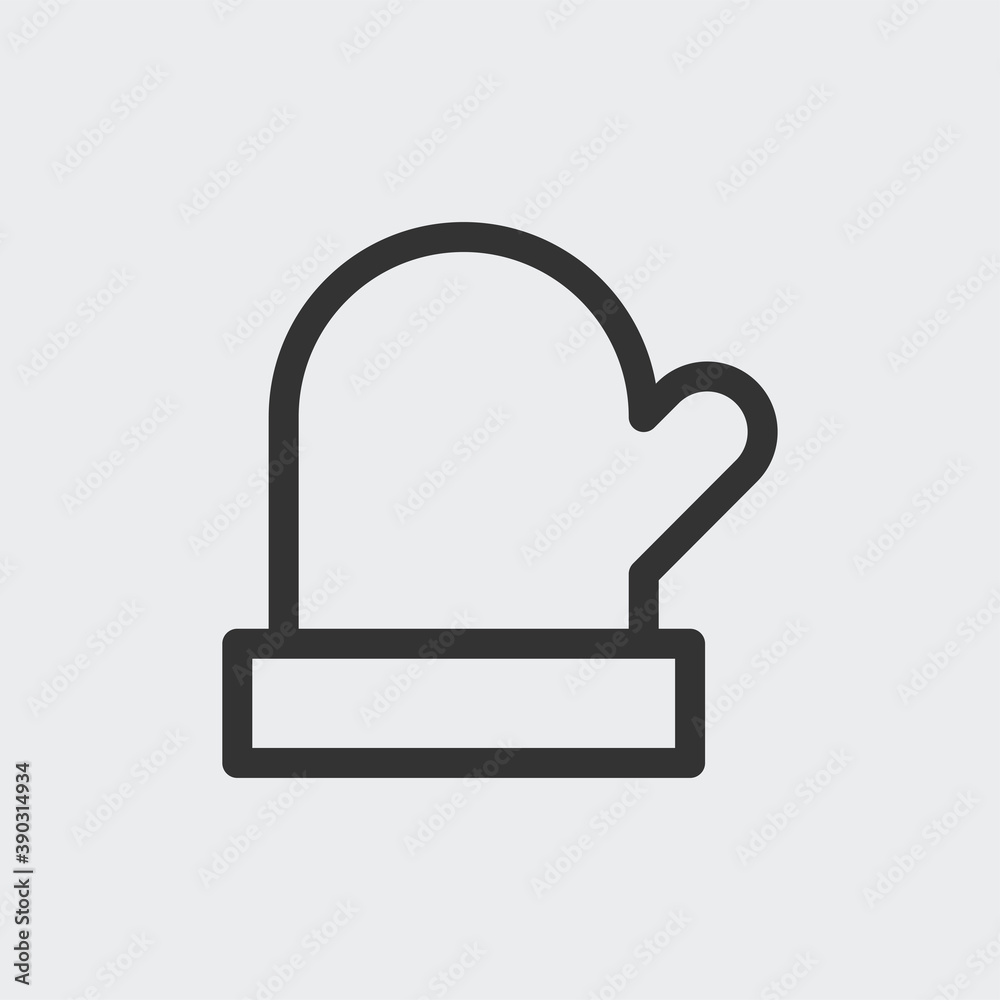 Glove icon isolated on background. Gloves symbol modern, simple, vector, icon for website design, mobile app, ui. Vector Illustration Glove icon isolated on background. Gloves symbol modern, simple, vector, icon for website design, mobile app, ui. Vector Illustration