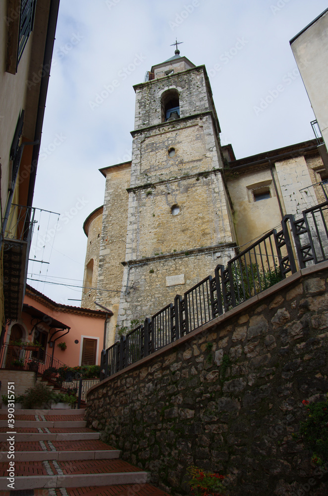 The church of the small village of Carpinone in the province of Isernia in Molise