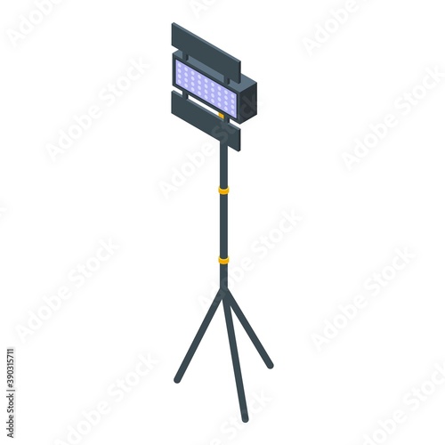 Cinema led light icon. Isometric of cinema led light vector icon for web design isolated on white background