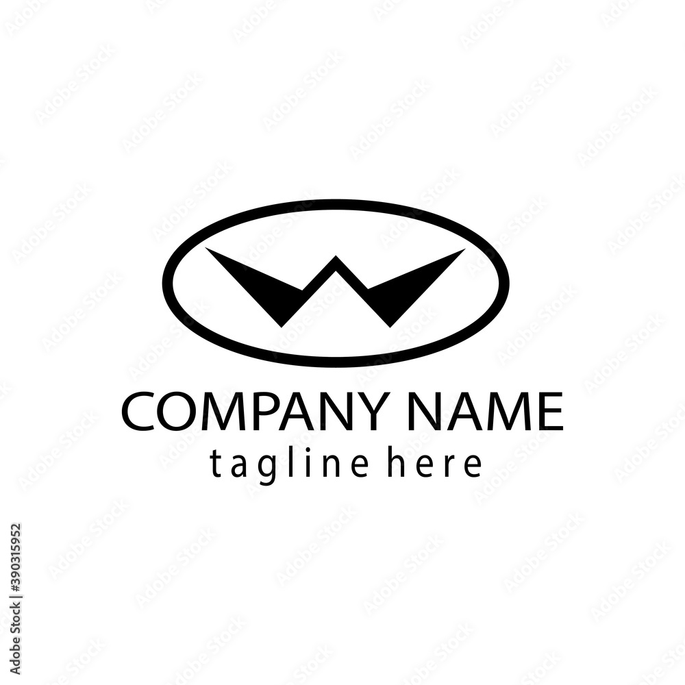 letter w creative logo illustration circle template vector design letter w creative logo illustration circle template vector design
