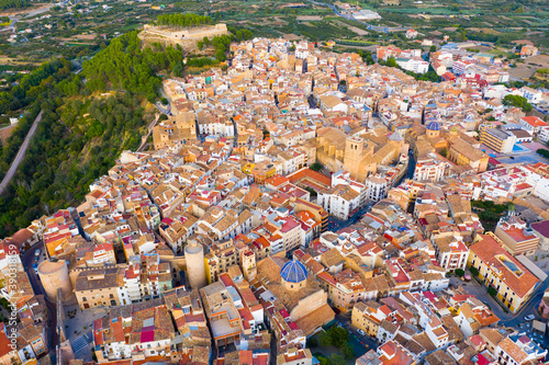 Top view of the picturesque city of Segorbe. Spain photo