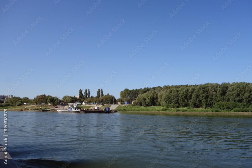 Naval crossing point of the Danube by ferry