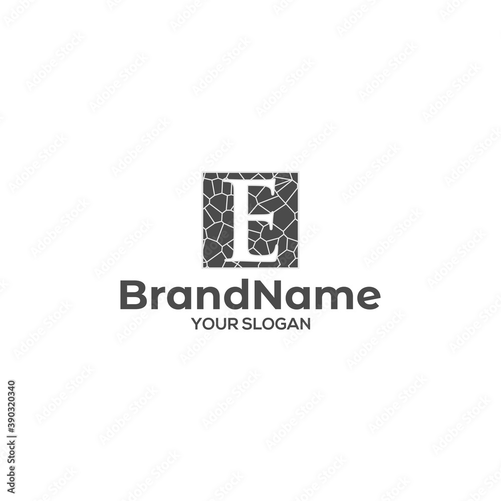 E Stone Logo Design Vector E Stone Logo Design Vector