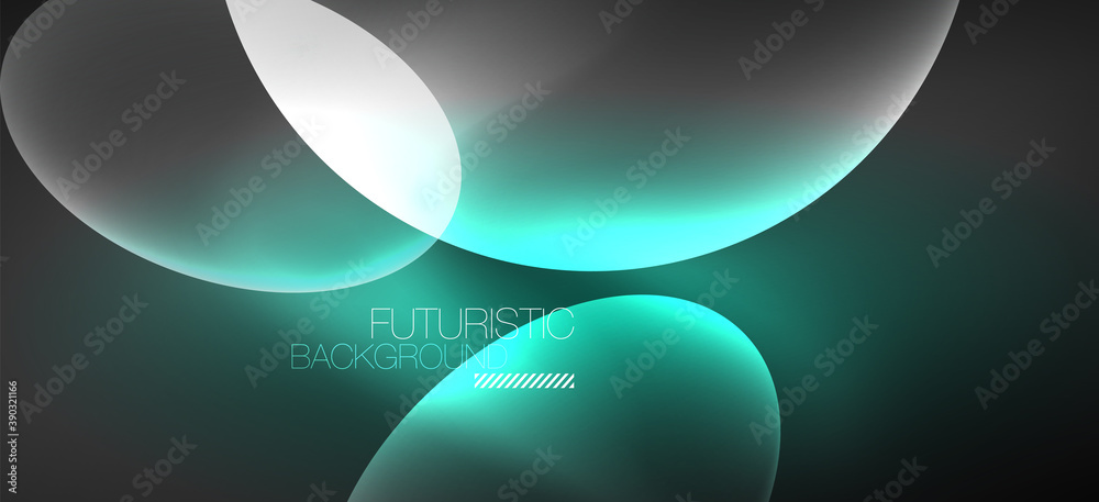 Neon ellipses abstract backgrounds. Shiny bright round shapes glowing in the dark. Vector futuristic illustrations for covers, banners, flyers and posters and other Neon ellipses abstract backgrounds. Shiny bright round shapes glowing in the dark. Vector futuristic illustrations for covers, banners, flyers and posters and other