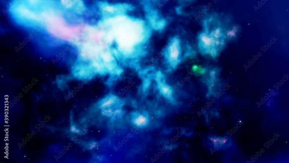 Space Nebula blue background. 4k video slow-motion stars space background. 3D 4K loop animation. Space Nebula blue background. 4k video slow-motion stars space background. 3D 4K loop animation.