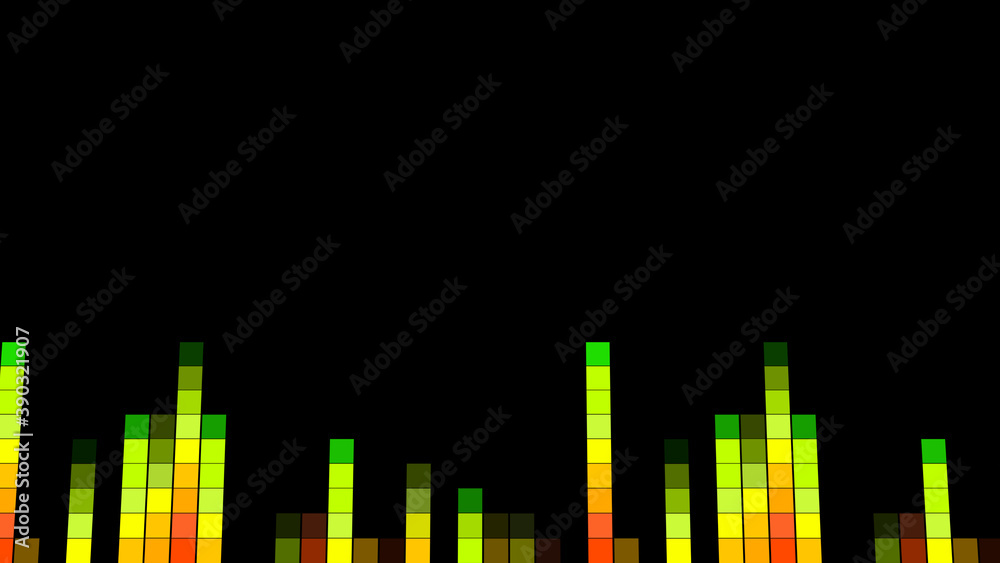 Colorful music sound radio audio light wave bars Equalizer background Colorful music sound radio audio light wave bars Equalizer background