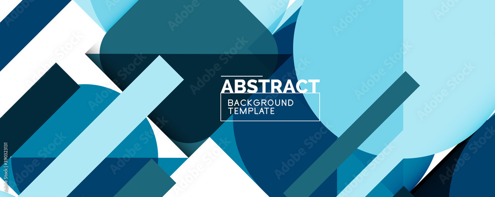 Clean minimal geometric abstract background with triangles and circles. Vector illustration for covers, banners, flyers and posters and other designs Clean minimal geometric abstract background with triangles and circles. Vector illustration for covers, banners, flyers and posters and other designs