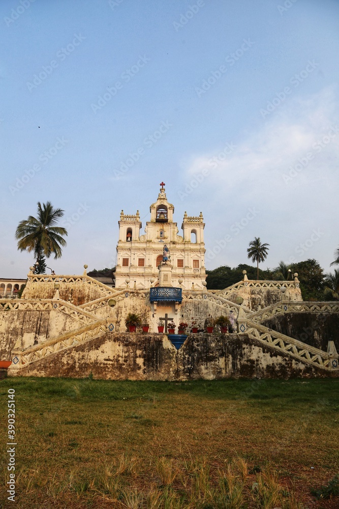 Church of our Lady of the Immaculate Conception in Panaji. State Of Goa. India. November 2020