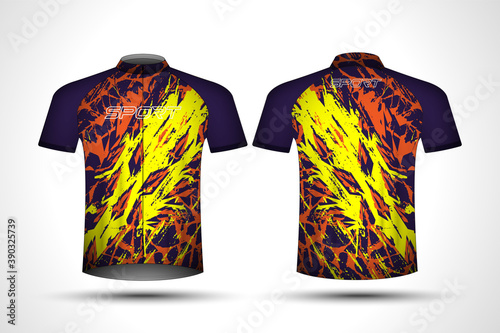 t-shirt Sport jersey template.