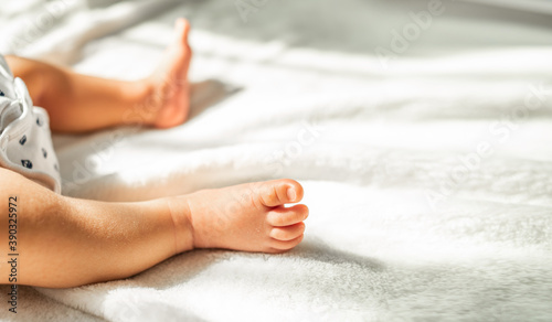 Close-up of a pair of baby feet