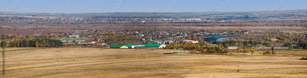 Panorama, Russia, village.