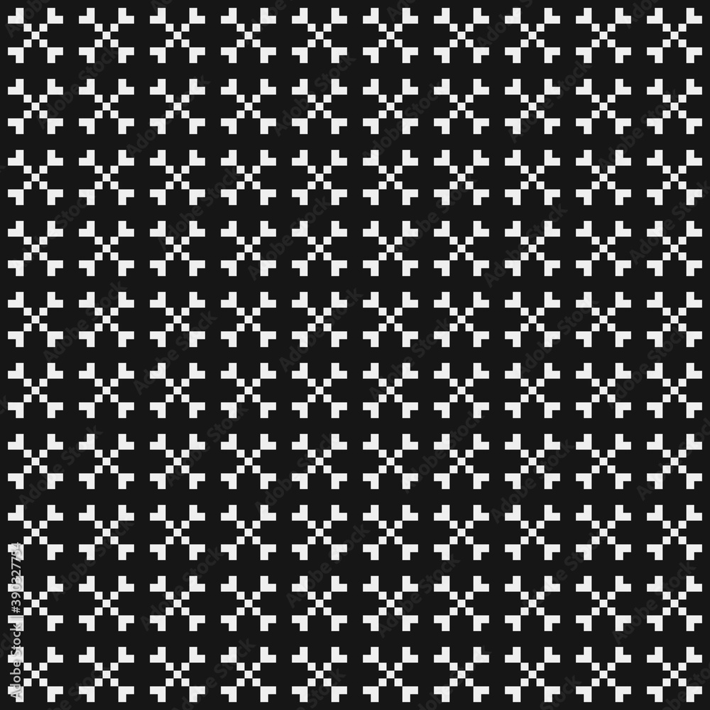 Abstract Cross Pattern Dots Logo generative computational art illustration