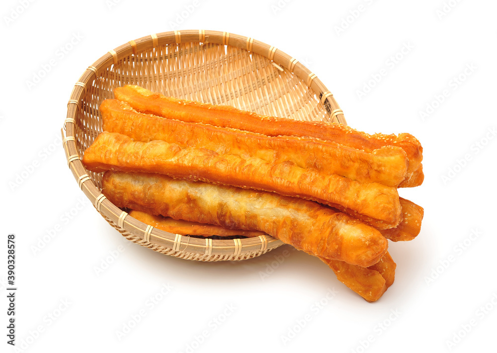 Chinese Fritters on white background Chinese Fritters on white background