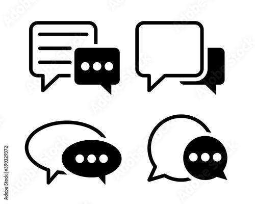 Talk icon set / Vector