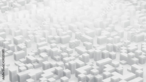 3d rendering of abstract background with cubes