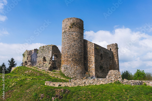 ruins of old medieval castle in europe