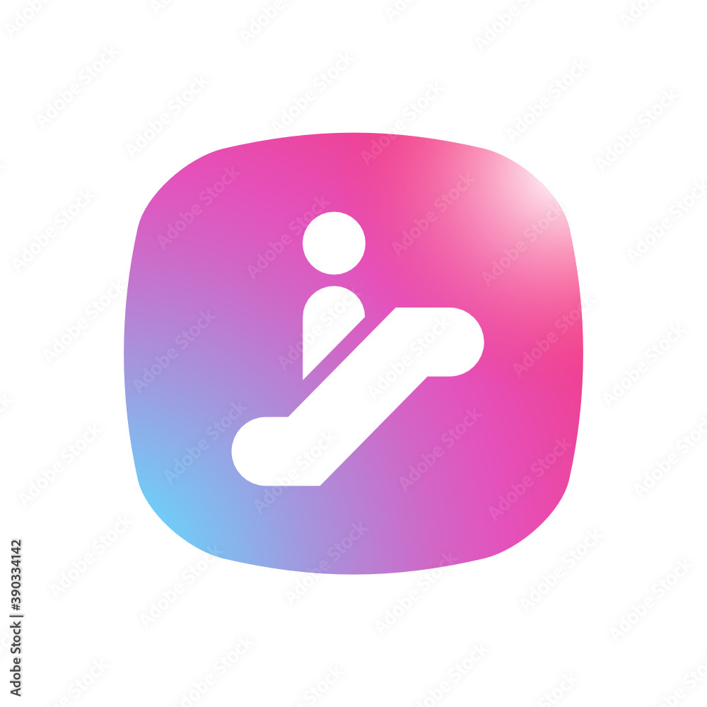 Escalator - Mobile App Icon Escalator - Mobile App Icon