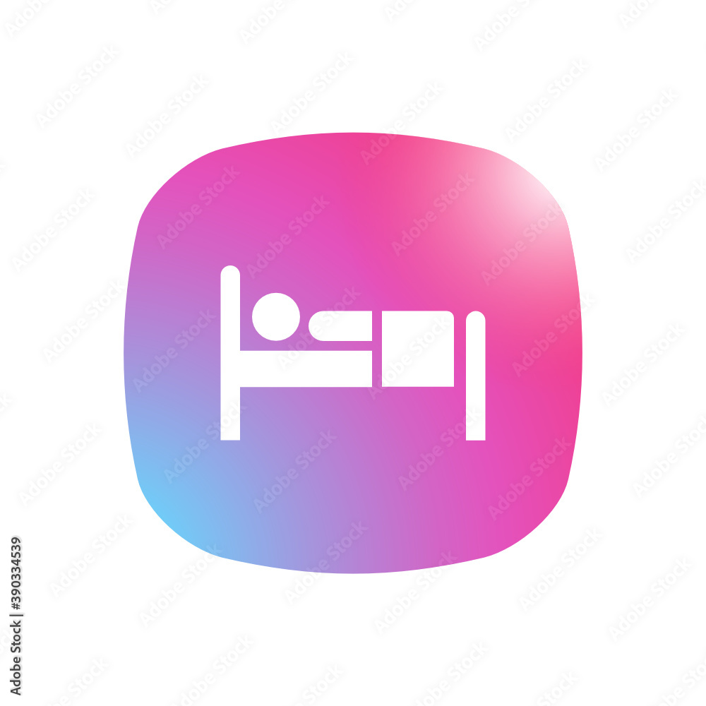 Bed - Mobile App Icon Bed - Mobile App Icon