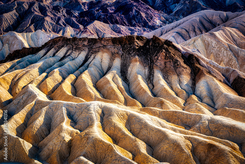 Felsformation am Zabriskie point Death Valley USA