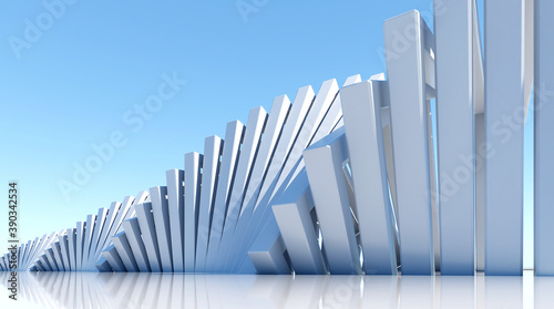 Geometric architectural design space background image 