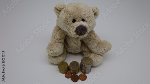 Teddybär und seine Ersparnisse