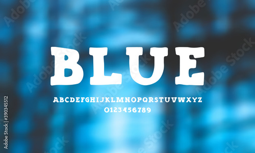 Serif font in the style of hand drawn graphic