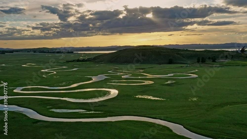 Aerial photography of the source of Luanhe River photo